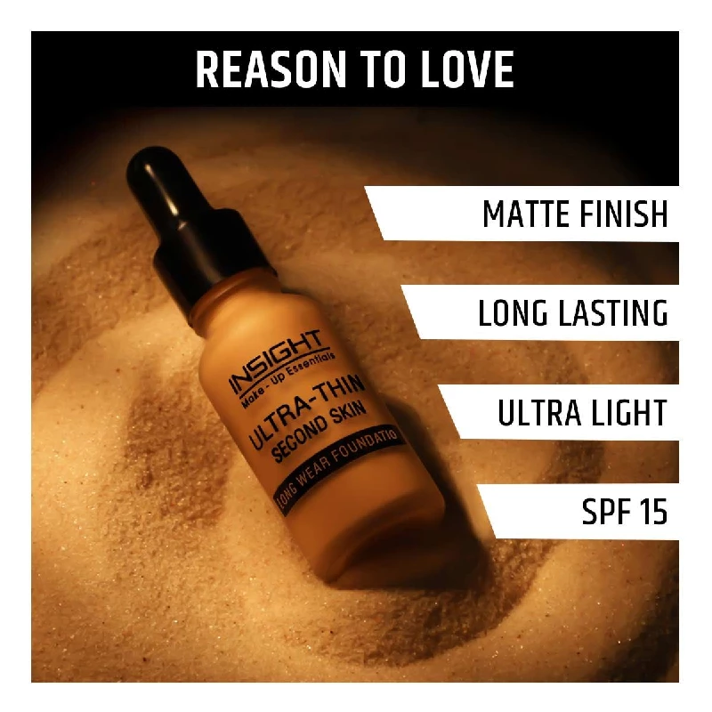 Insight Cosmetics Ultra-Thin Second Skin Long Wear Foundation, 03 Sunbeige-2.webp